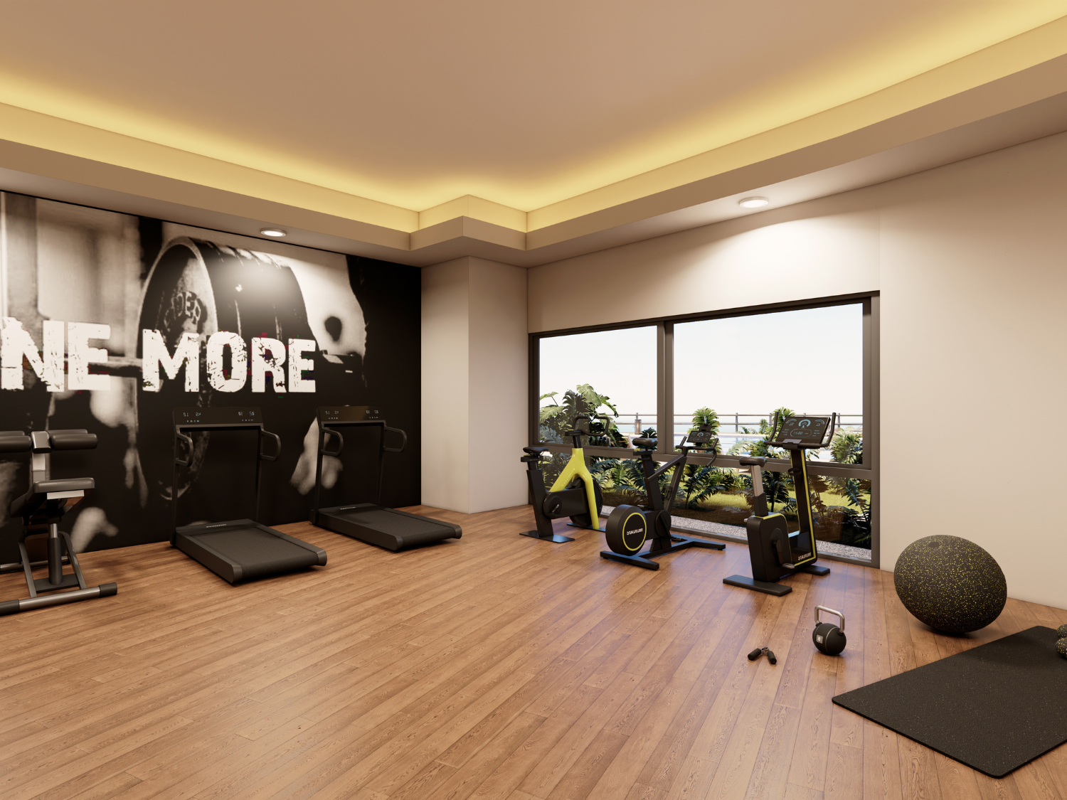 Gimnasio con acabados de lujos, departamentos de Bahiban, en venta en Bucerías a pie de playa y preventa