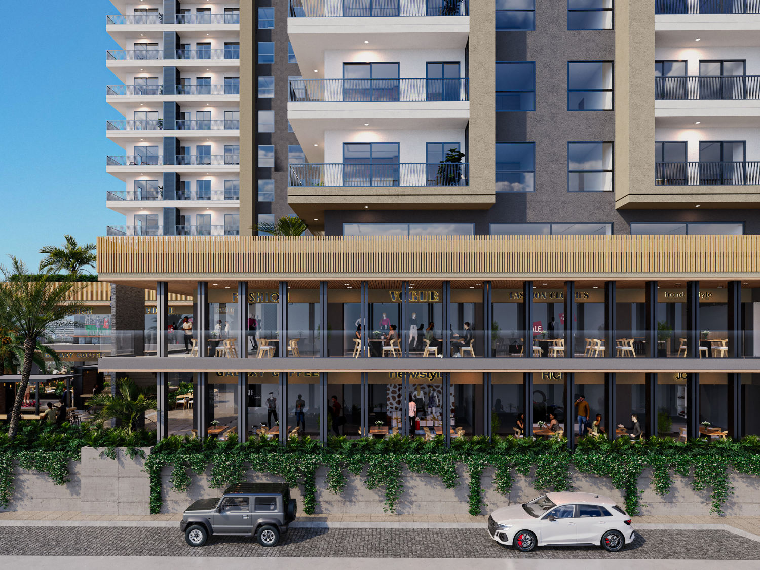 Locales comerciales de DUE, departamentos en Puerto Vallarta en venta con vista al mar