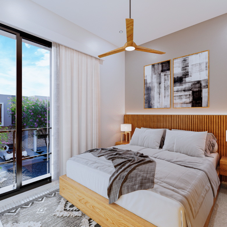 Recámara de Arvore, casas en preventa en Puerto Vallarta