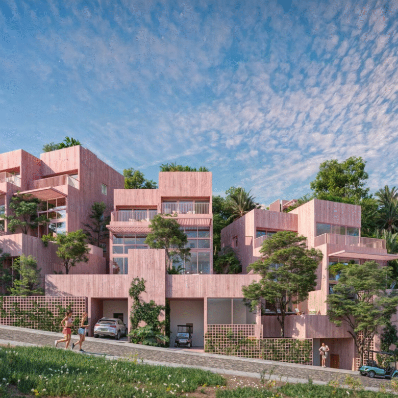 Fachadas de casa en venta en Sayulita.