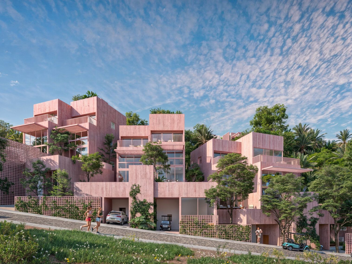 Fachadas de casa en venta en Sayulita.