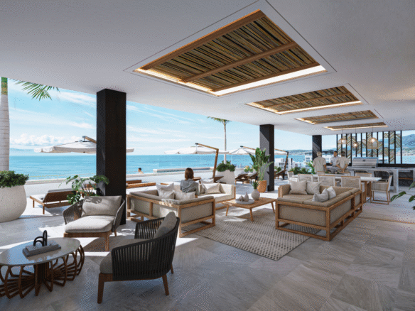 Terraza de Amani, departamentos ubicados en Bucerías en La Zona Dorada a unos pasos de las playa