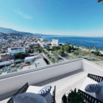 Vista de la unidad Penthouse de la torre A de V'Boulevard con vista al mar y al centro de Puerto Vallarta