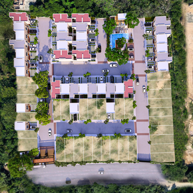 Masterplan de los terrenos en venta en Puerto Vallarta