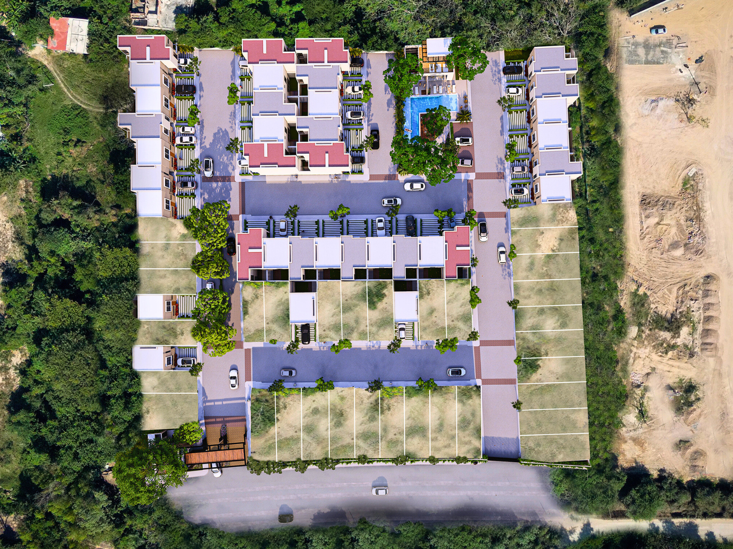 Masterplan de los terrenos en venta en Puerto Vallarta