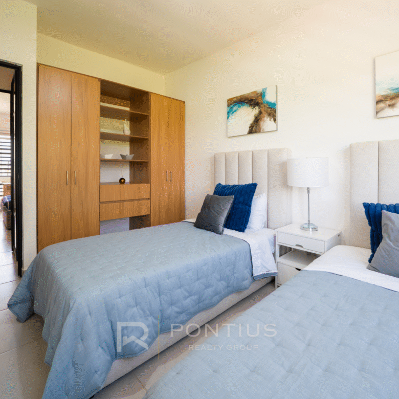 Modelo Ambar de Zafiro Residencial, departamentos en venta en San Vicente, Bahía de Banderas. Recámara secundaria