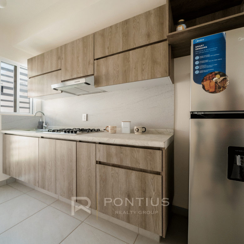 Modelo Ambar de Zafiro Residencial, departamentos en venta en San Vicente, Bahía de Banderas. Cocina