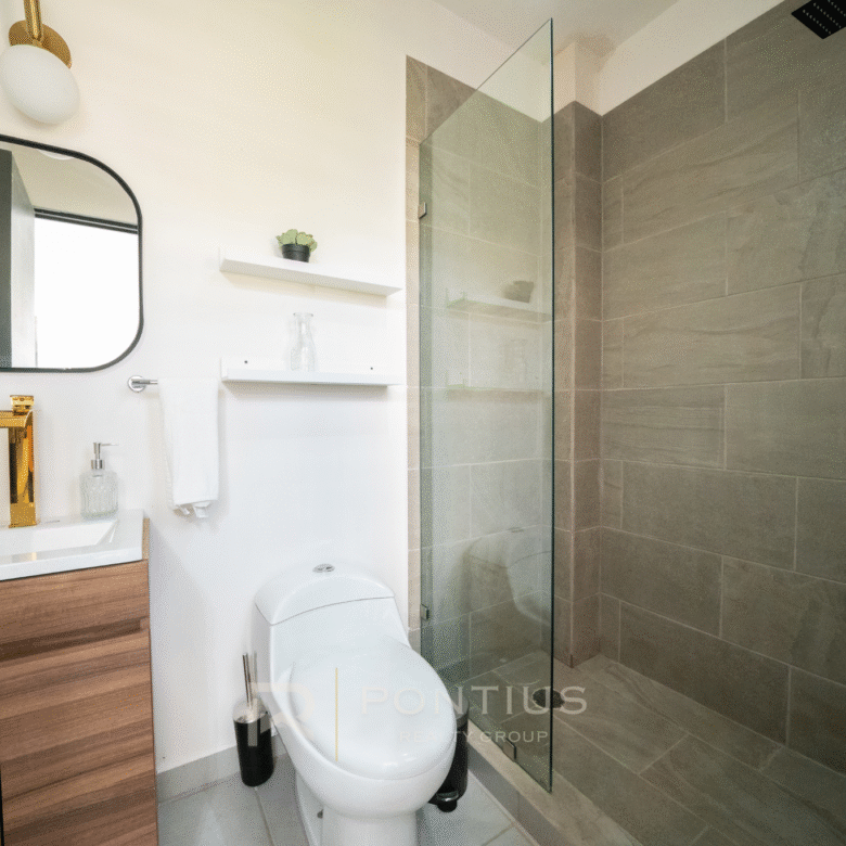 Modelo Ambar de Zafiro Residencial, departamentos en venta en San Vicente, Bahía de Banderas. Baño